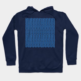 Knit Wave French Blue Hoodie